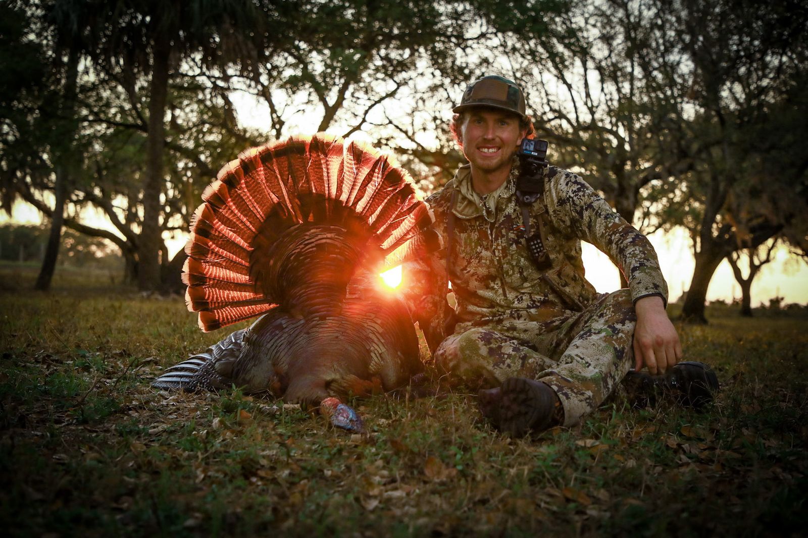 Florida Osceola turkey harvest at sunset